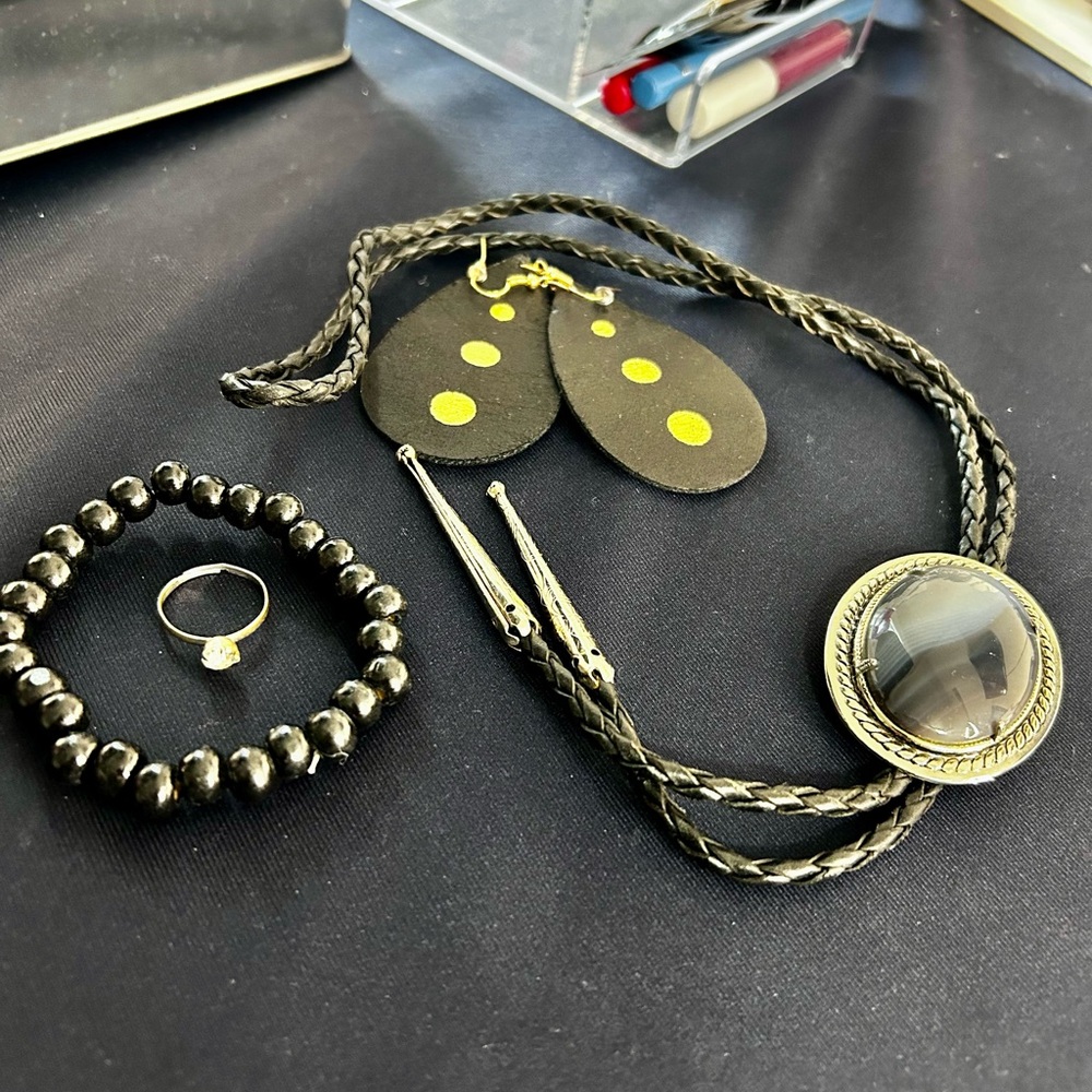 FREE Black and Silver Jewelry Set